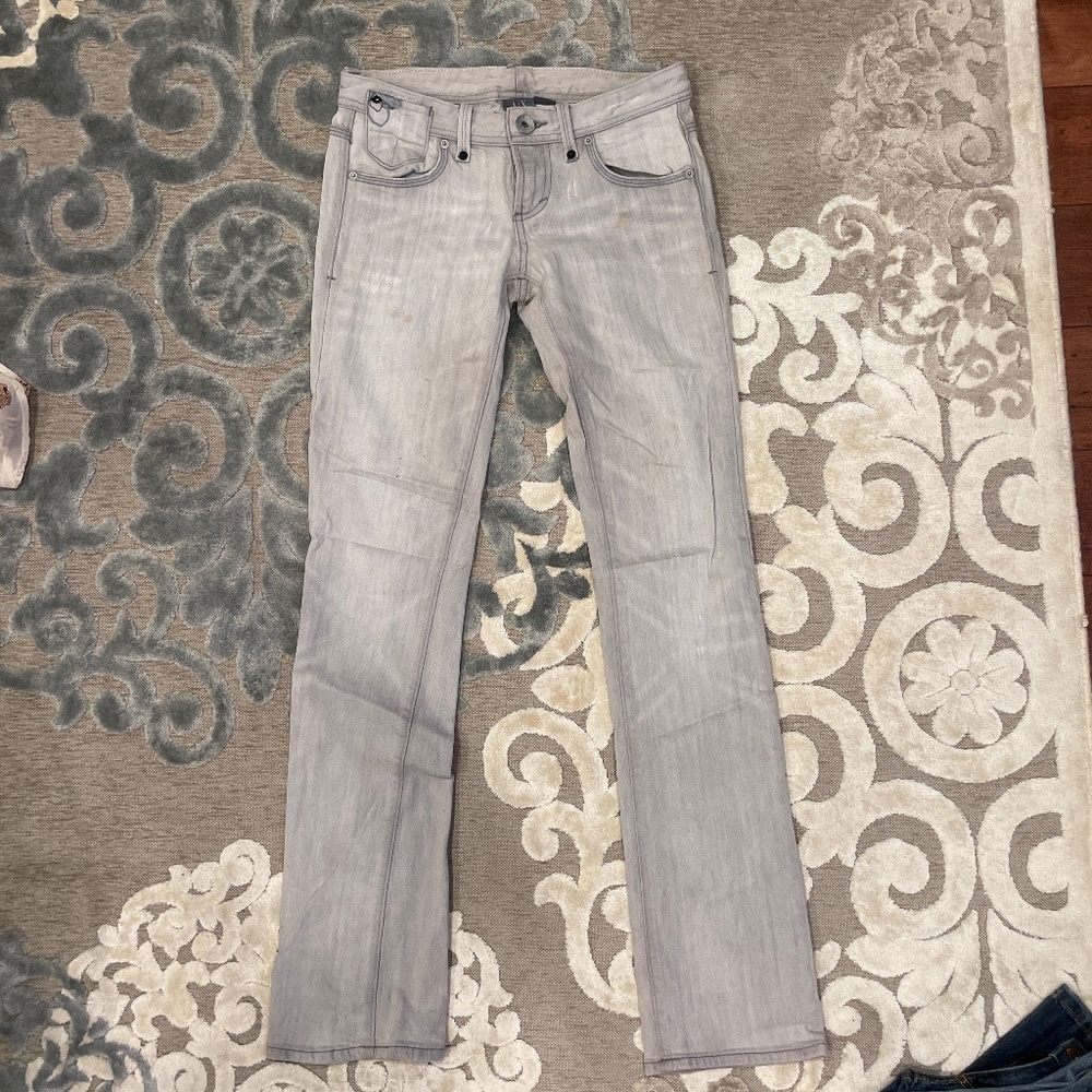 Armani Exchange light grey jeans size 0